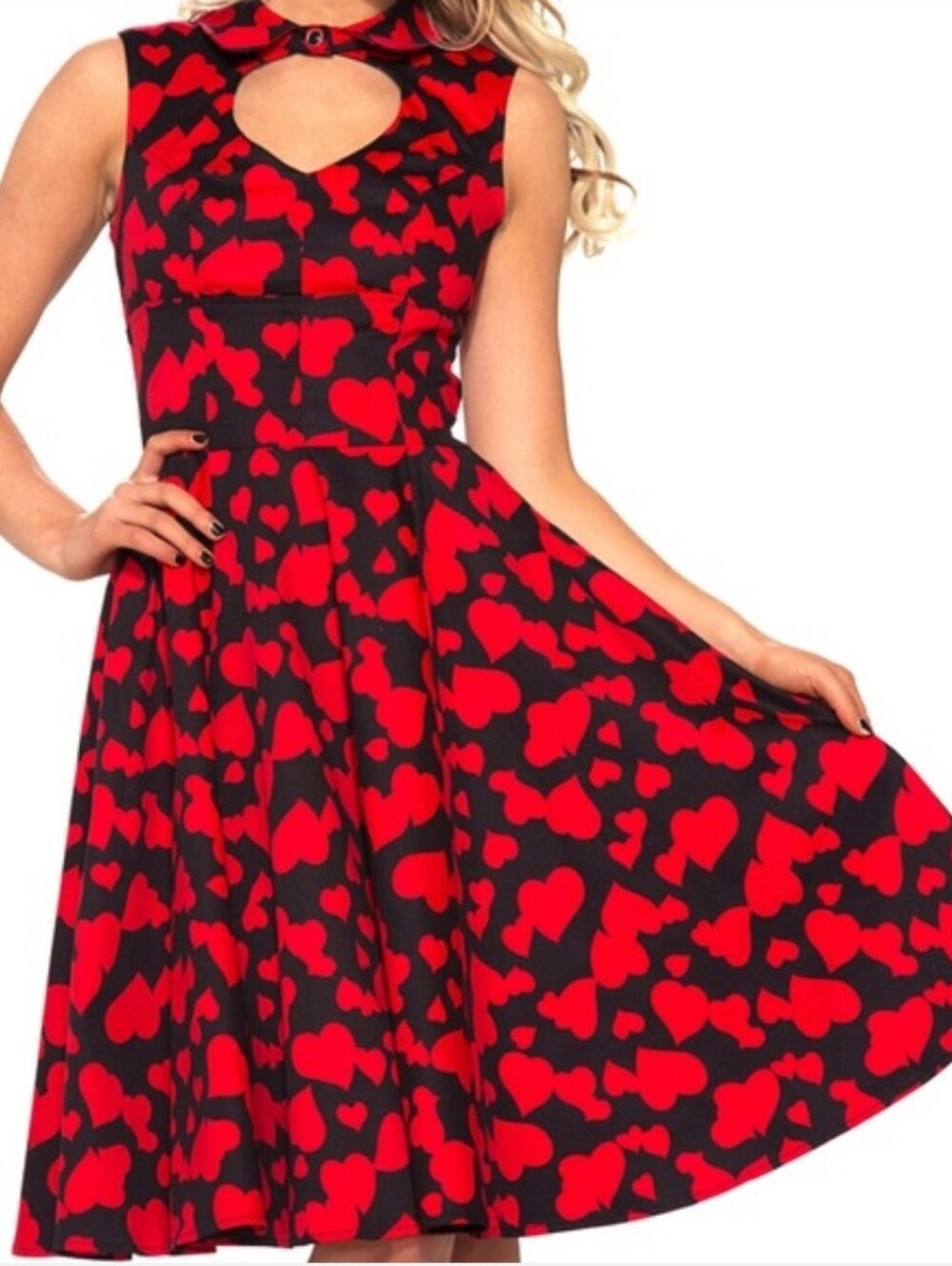 Hearts & Roses Fit and Flare Dress
